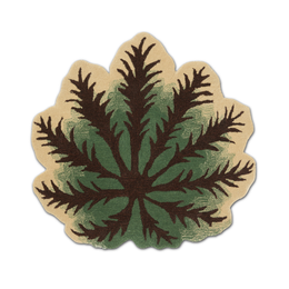 John Derian Fatsia Leaf Rug - Coming Soon!