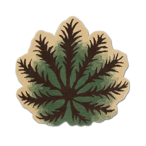 John Derian Fatsia Leaf Rug - Coming Soon!