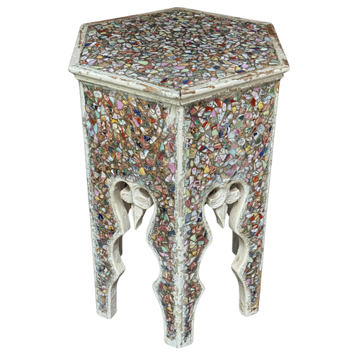 Vintage American Shardware Moroccan Side Table