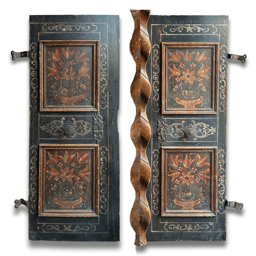 Late 18th-century Hand Painted German Doors