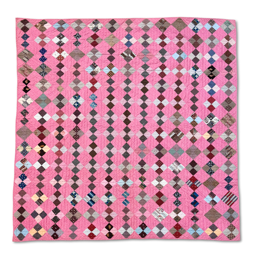 19th-century American Hand-Stitched Quilt #2
