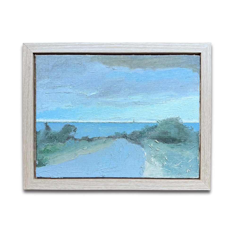 "Rt 6A from Magna View" Oil Painting on Linen by Arthur Cohen (1928-2012)