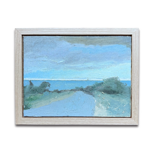 "Rt 6A from Magna View" Oil Painting on Linen by Arthur Cohen (1928-2012)