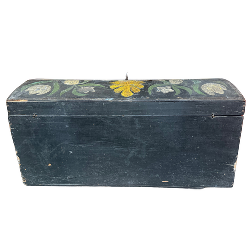 18th-century French Painted Trunk