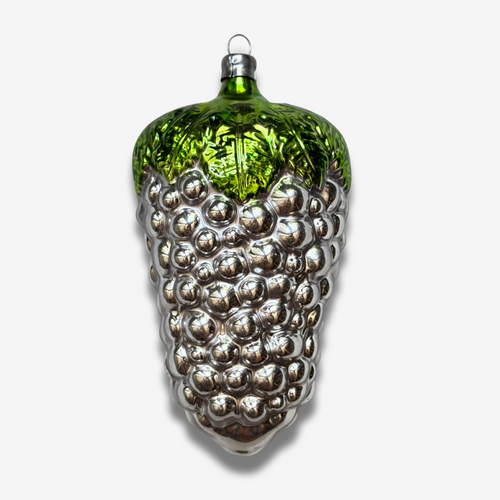 Nostalgic Large Silver Grapes Ornament
