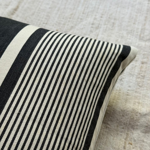 Custom 19th-century French Ticking Pillow (#44)