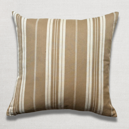 Custom 19th-century French Ticking Pillow (#3-16)