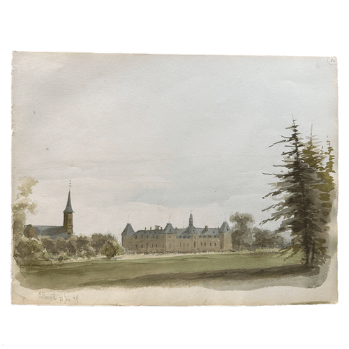 19th Century French Watercolor Painting (20)