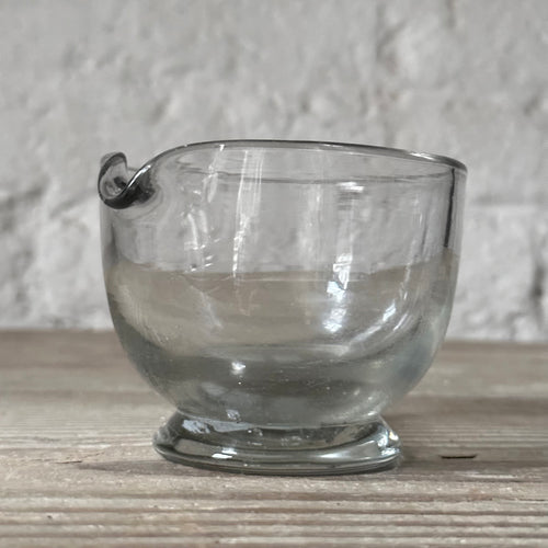 Small 18th French Spouted Glass Bowl