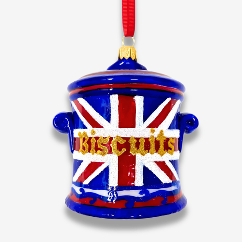 Union Jack Tea Biscuit Jar Ornament