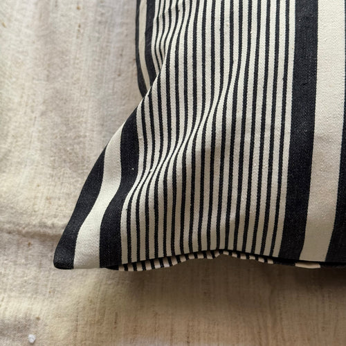 Custom 19th-century French Ticking Pillow (#30)