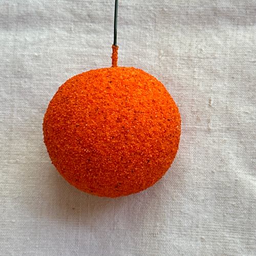 Nostalgic Cotton Orange Twist-Tie Ornament