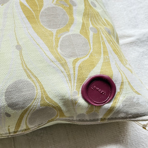 Hand Marbled One-of-a-Kind Pillow (26-15)