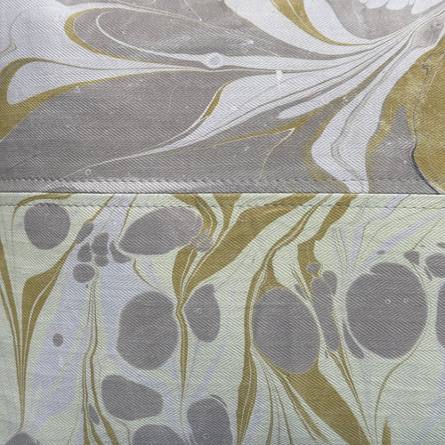 Hand Marbled One-of-a-Kind Pillow (26-15)