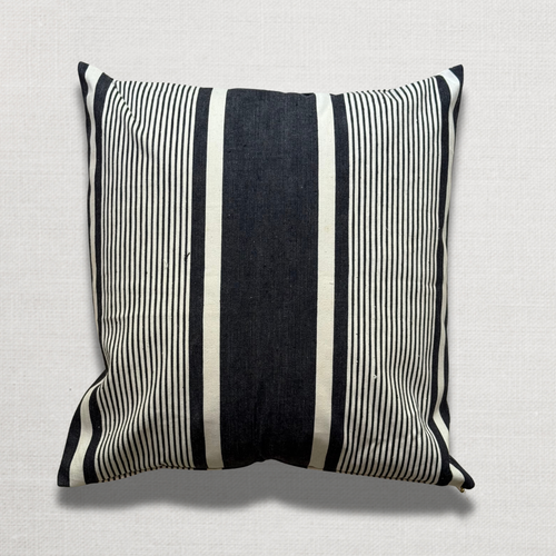 Custom 19th-century French Ticking Pillow (#30)