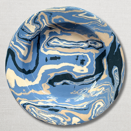 Marbled Deep Presentation Plate in Arcachon (AR #765)