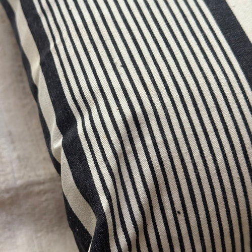 Custom 19th-century French Ticking Pillow (#30)
