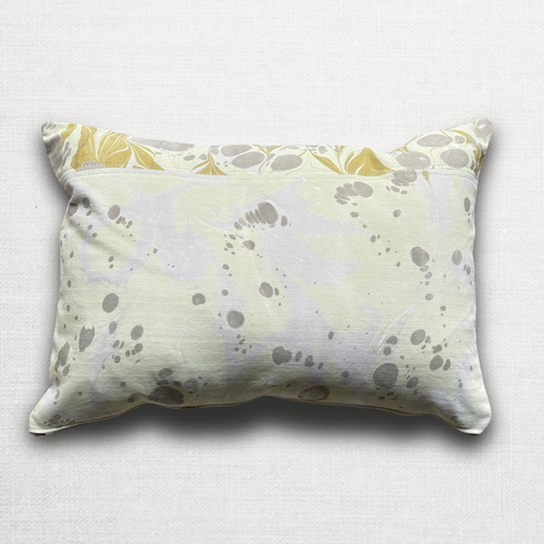 Hand Marbled One-of-a-Kind Pillow (26-15)