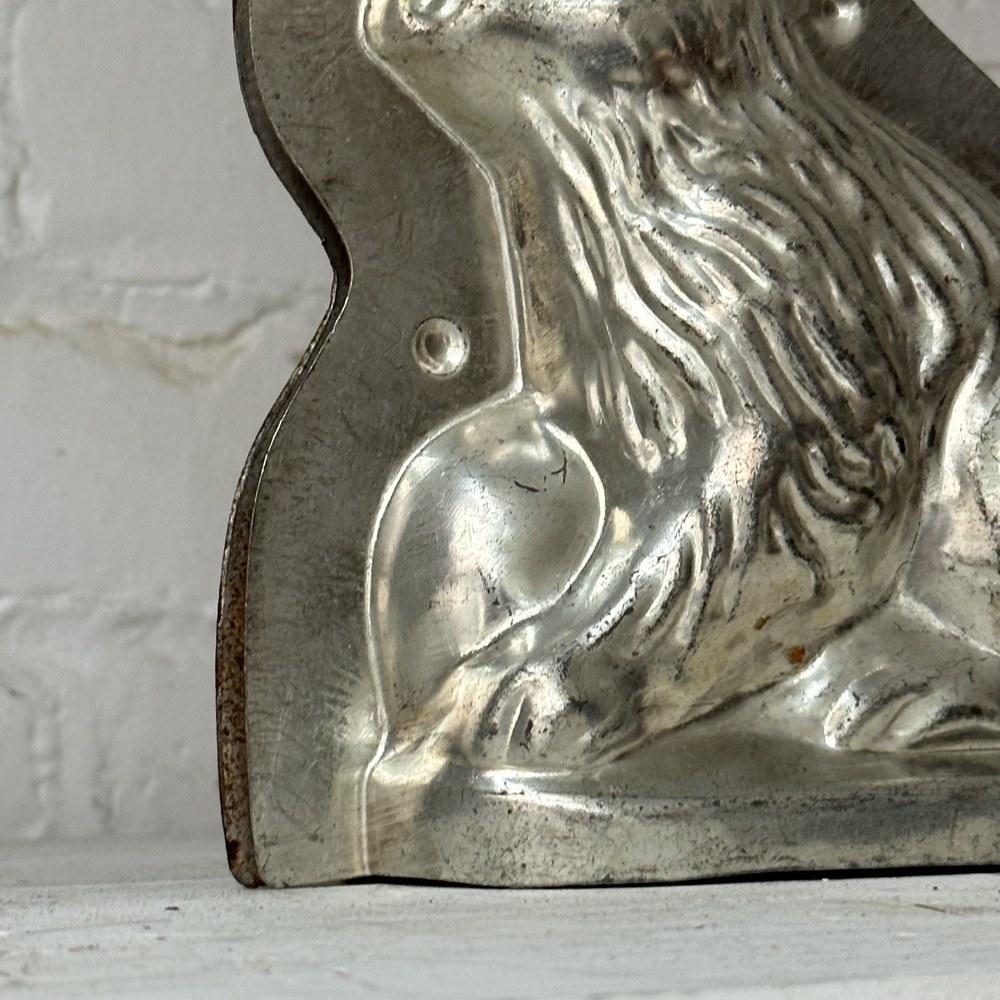 Antique Chocolate Rabbit Tin Mold (#32)