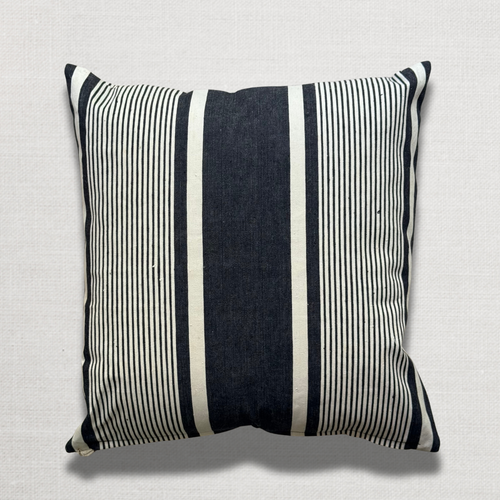 Custom 19th-century French Ticking Pillow (#30)