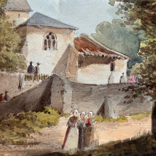 19th Century French Watercolor Painting (33)