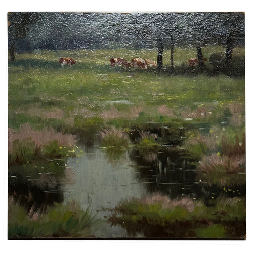 Evert Rabbers Landscape Painting (2334)