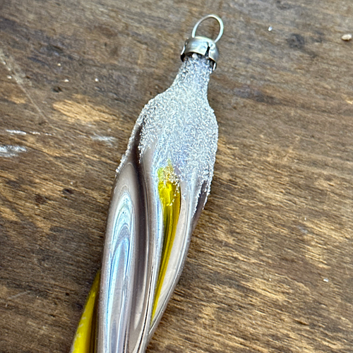 Nostalgic Yellow Icicle Ornament