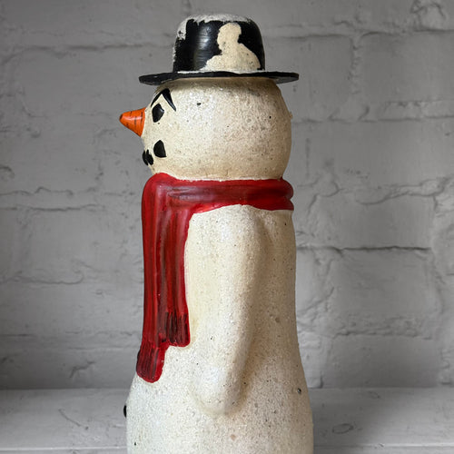 Nostalgic Papier-Mâché Snowman Candy Box