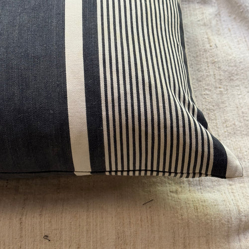Custom 19th-century French Ticking Pillow (#43)