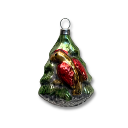 Nostalgic Bird on a Tree Ornament