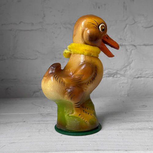 Nostalgic Papier-Mâché Duck Candy Box with Pink Flower