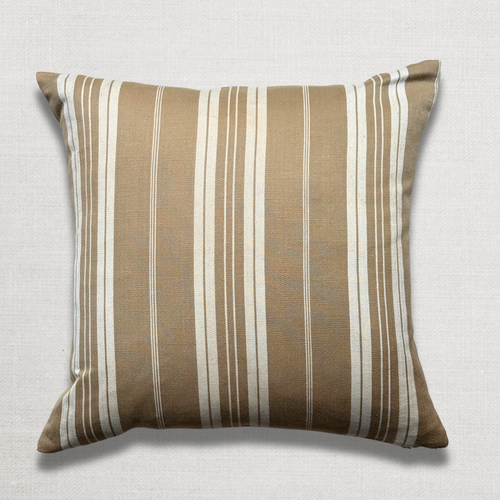 Custom 19th-century French Ticking Pillow (#3-19)