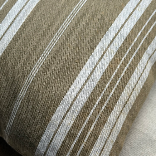 Custom 19th-century French Ticking Pillow (#3-20)