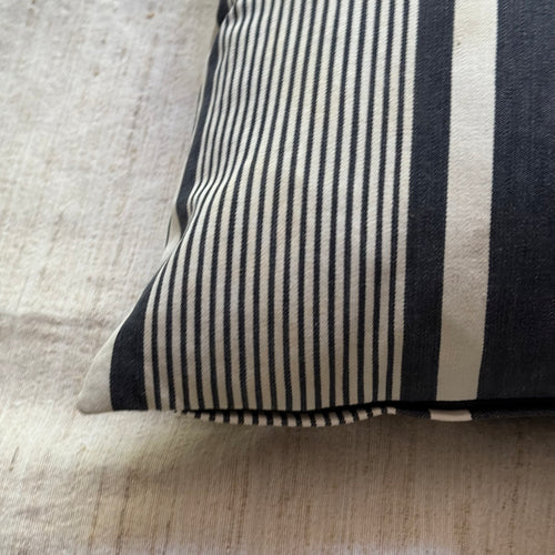 Custom 19th-century French Ticking Pillow (#45)