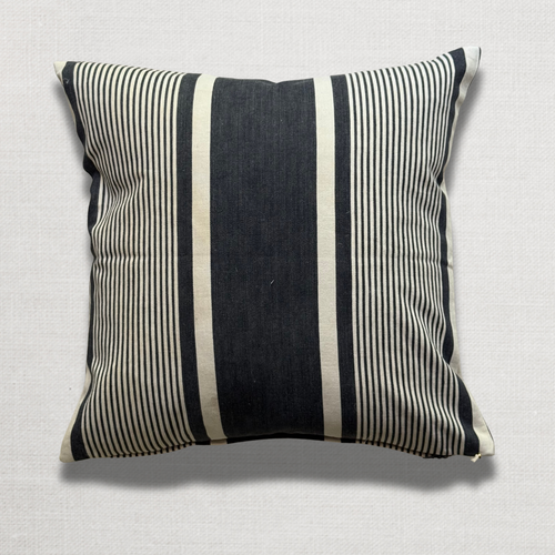 Custom 19th-century French Ticking Pillow (#45)