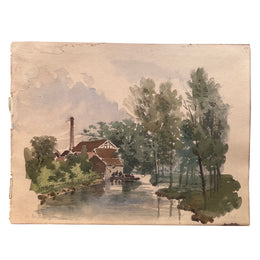 19th Century French Watercolor Painting (37)