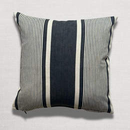Custom 19th-century French Ticking Pillow (#45)