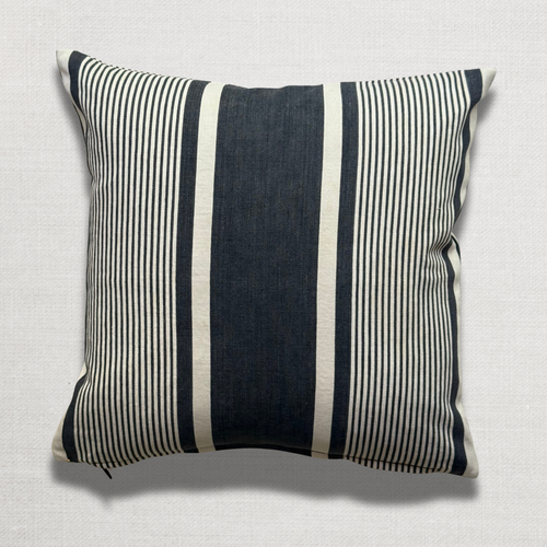 Custom 19th-century French Ticking Pillow (#45)