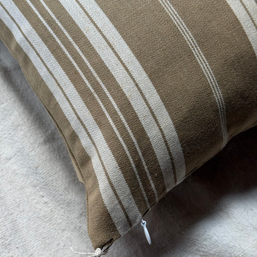 Custom 19th-century French Ticking Pillow (#3-20)