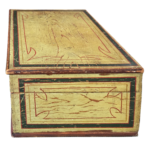 19th-century Wooden Document Box