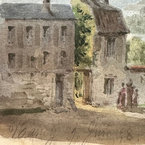19th Century French Watercolor Painting (39)