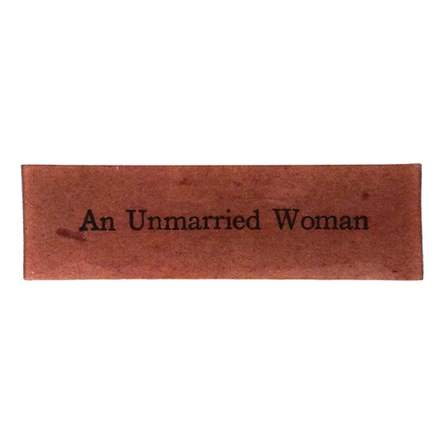 An Unmarried Woman - FINAL SALE