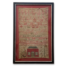Early 19th-century American Needlework Sampler