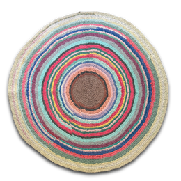 Antique Round Rag Rug