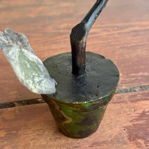 Black Forest Carved Dragon Fly on Clay Pot (9-02)