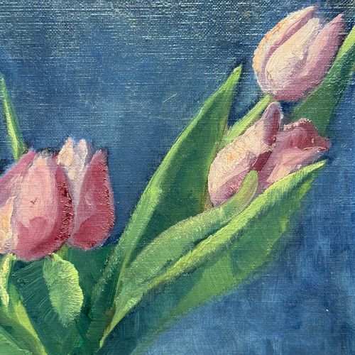 Mid 20th-century Dutch Floral Still Life Painting