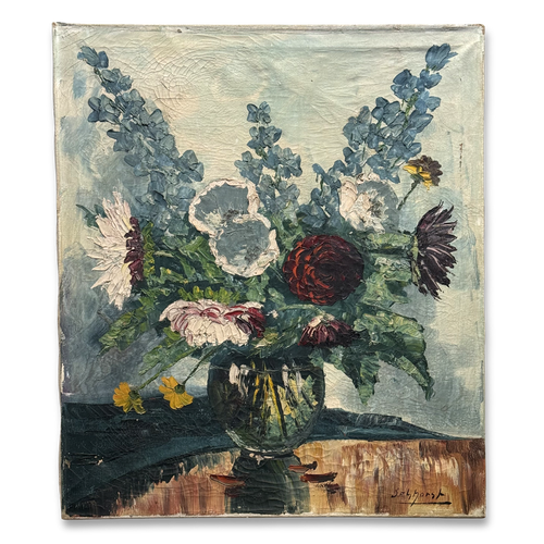 Mid 20th-century Dutch Floral Still Life Painting