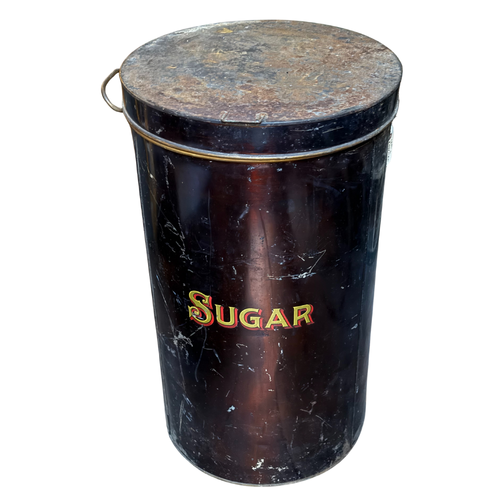 19th-century American Sugar Tin Container