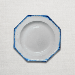 19th-century Blue Feather Edge Small Ironstone Dish (C)