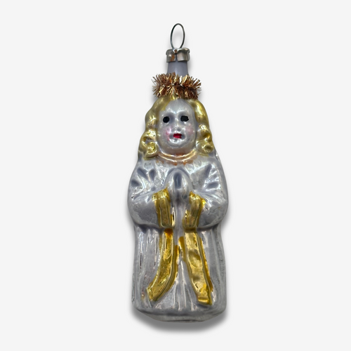 Nostalgic Angel Ornament with a Tinsel Halo